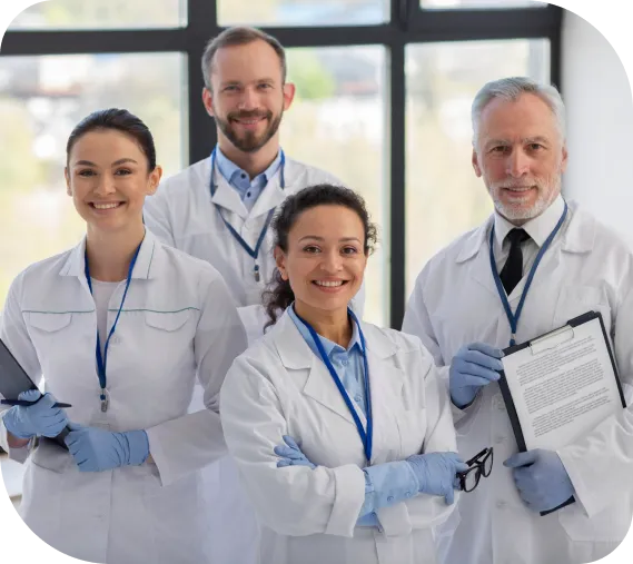 The In Vitae Cells medical team in white coats